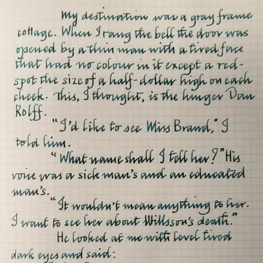 Photo of Example 1's handwriting